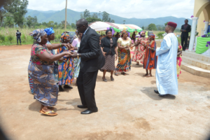 Administrative Authorities dancing with old womenon the occasion of the 27th Edition of InternInternational Day Of Older Persons in Cameroon at RECEWAPEC headquarters