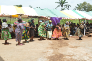 Dance groups presentation on the occasion of the 27th Edition of InternInternational Day Of Older Persons in Cameroon at RECEWAPEC headquarters