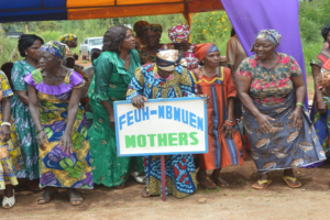 Old Women dance and singing group on the occasion of the 27th Edition of InternInternational Day Of Older Persons in Cameroon at RECEWAPEC headquarters